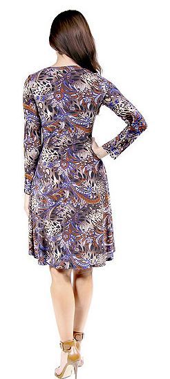 lot 248 image: 247 Comfort Apparel Misses Animal Paisley Dress XL