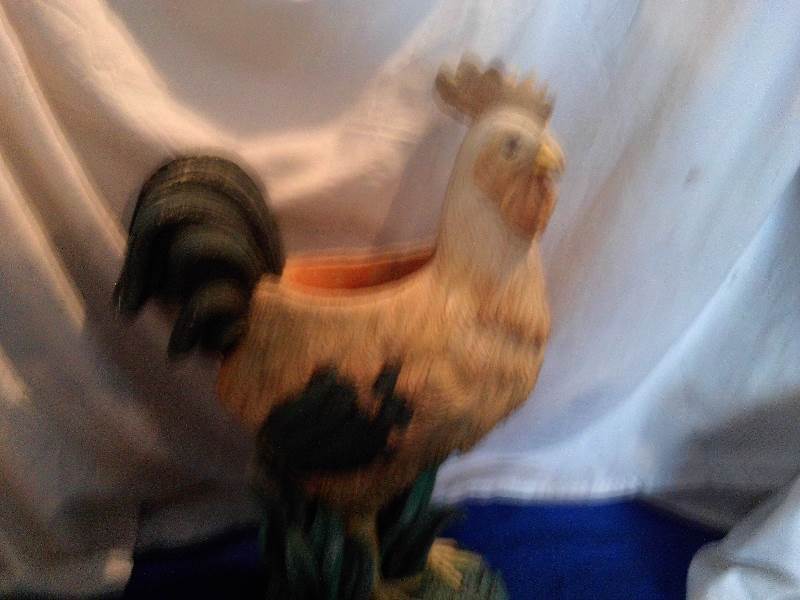 beautiful rooster planter