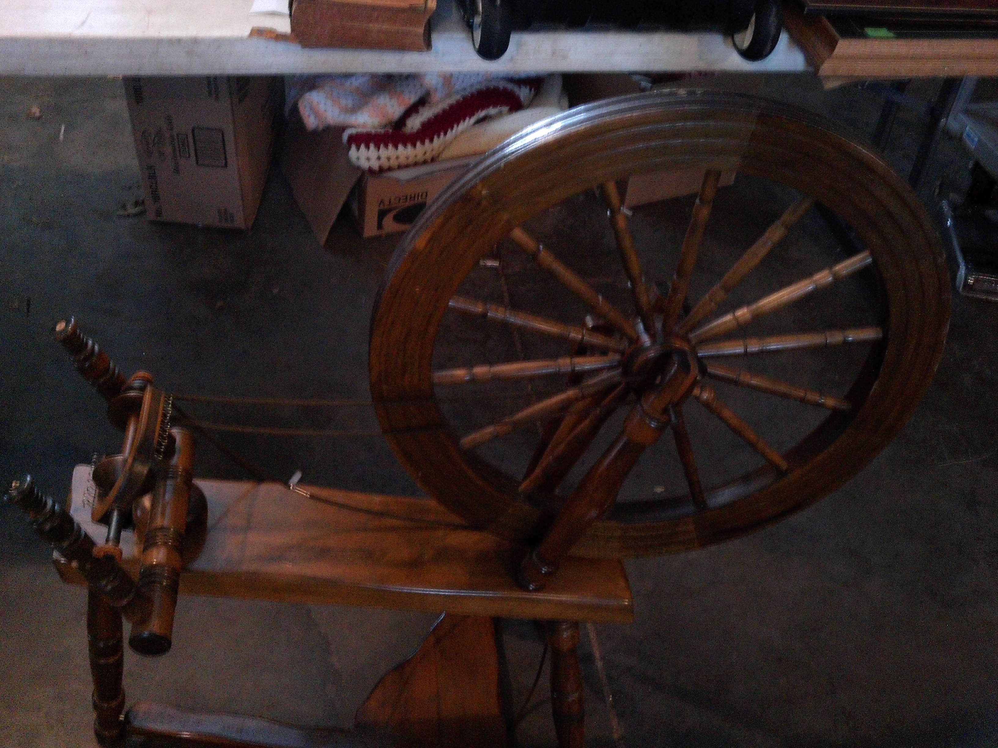 vintage spinning wheel