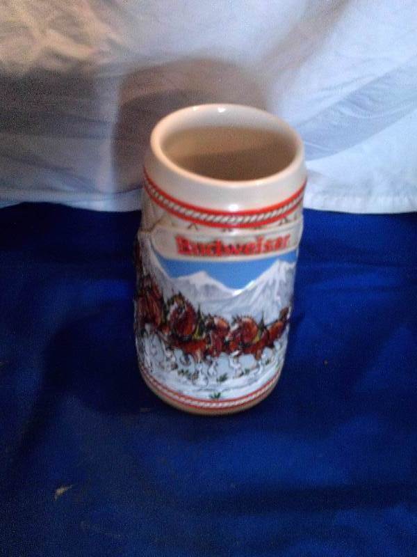 collector budweiser beer mug