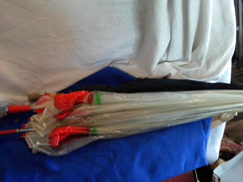3 vintage umbrellas