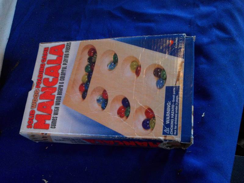 solid wood mancala game