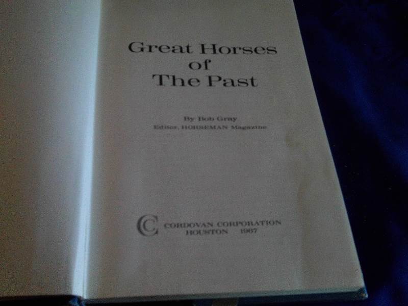 vintage horses of the past book