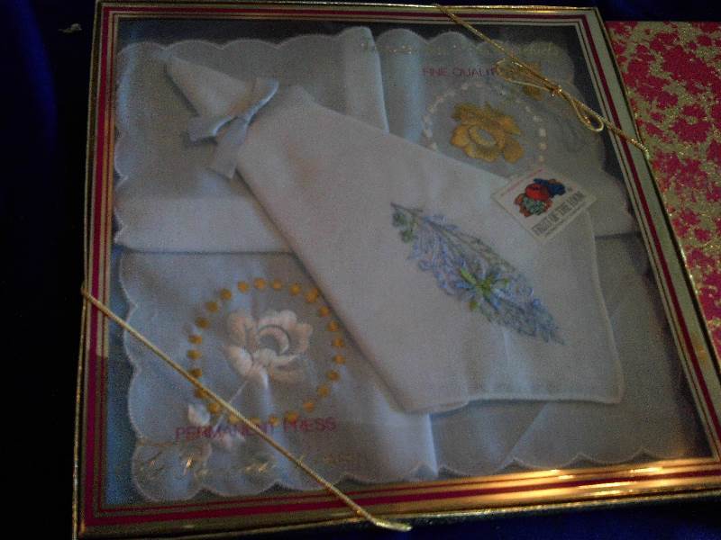 vintage womens hankies