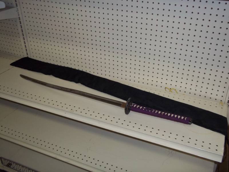lot 7 image: Samurai Sward with cloth sheath