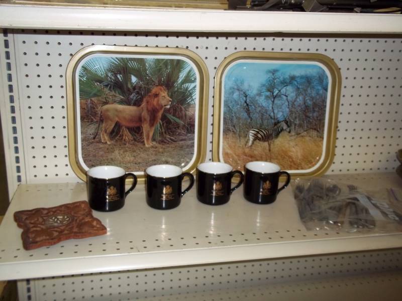 lot 26 image: Dcor Tins, Silverware and coffee cups