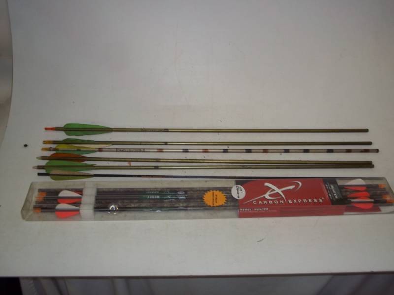 lot 81 image: 6 New Rebel Hunter Arrows and 6 used arrows
