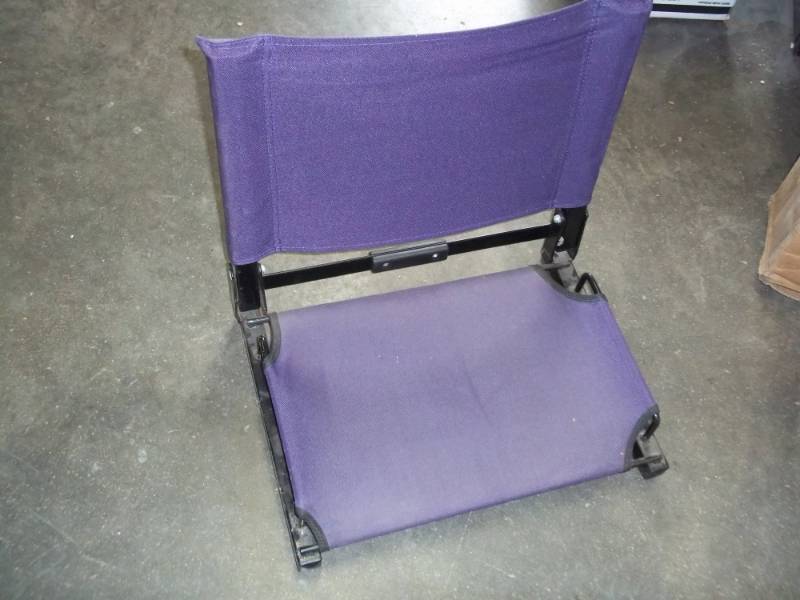 lot 109 image: Purple Stadium Seat  Fish house seat