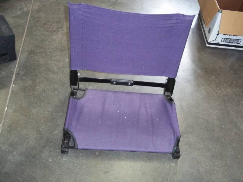 lot 111 image: Purple Stadium Seat  Fish house seat