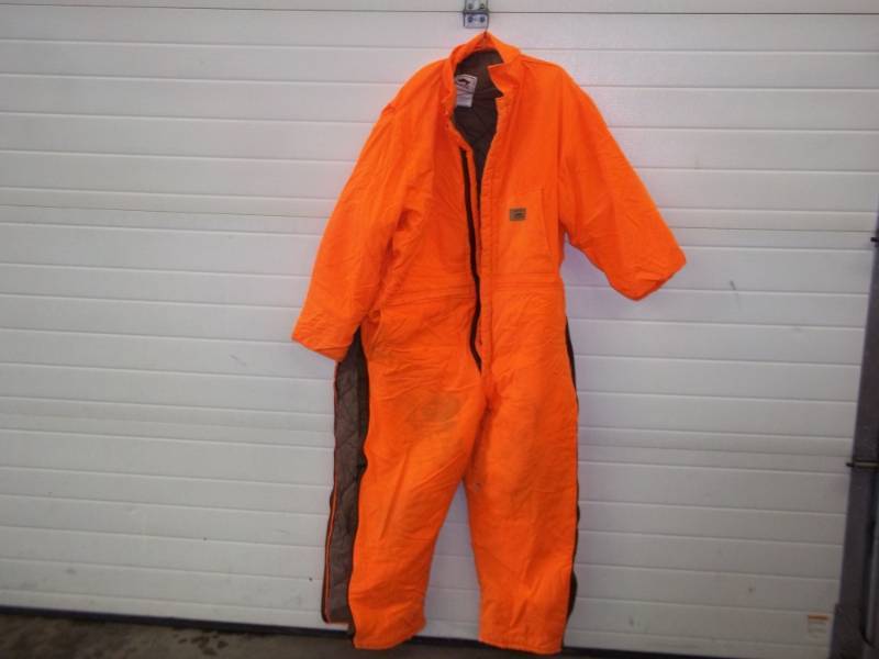 lot 125 image: Blaze Orange Coveralls Size 3XL Regular Chest 54-56