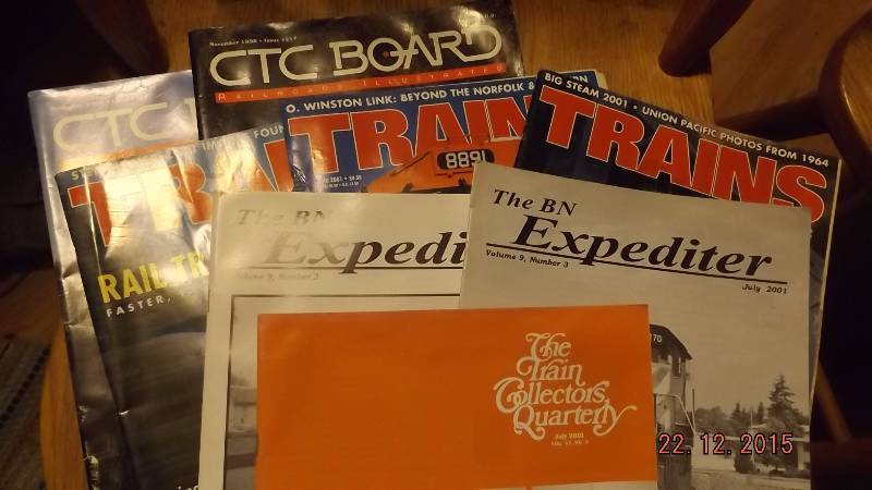 Lot of 8 Train Magazines