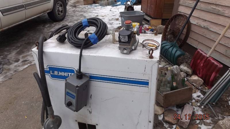 L.B White Heater &  2 LP Tanks