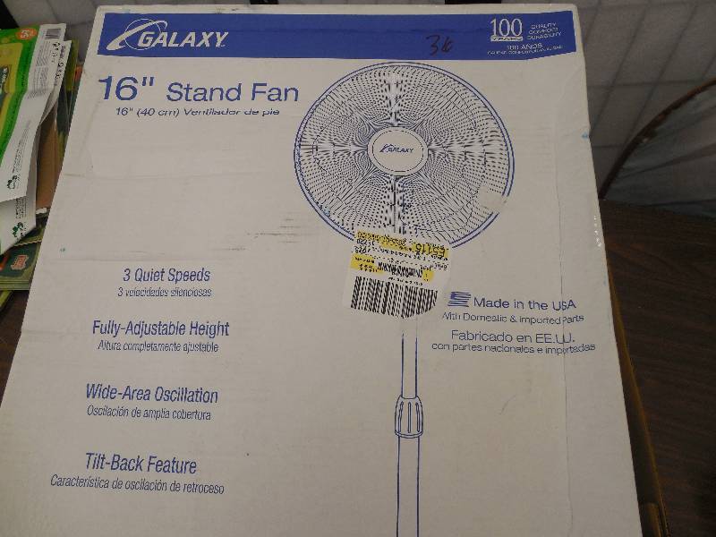 lot 36 image: 16 Stand Fan - Galaxy