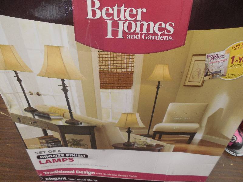 lot 37 image: Better Homes and Gardens 4pc Lamp Set