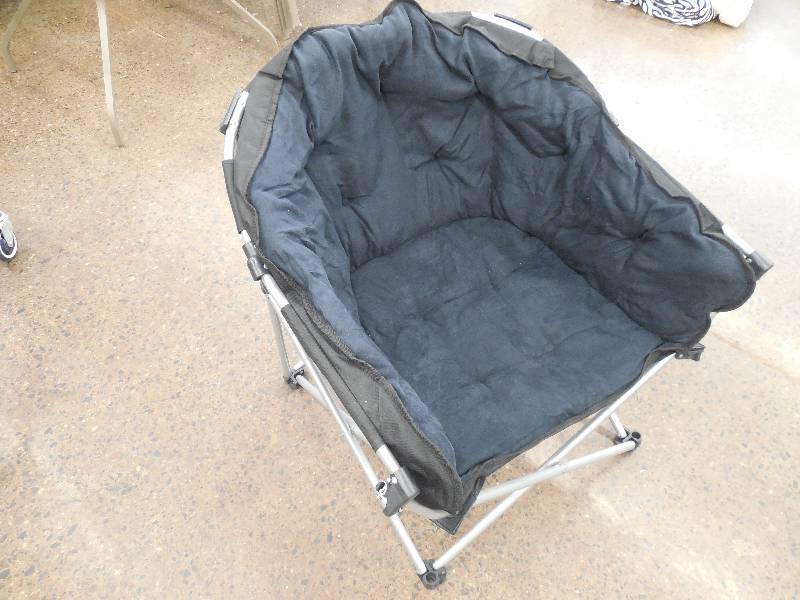 lot 42 image: your zone ultrasuede club chair - Black