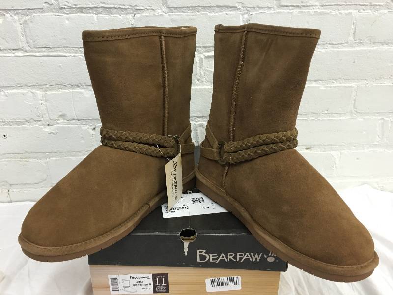 Bearpaw Womens Adele Braided Strap Boot size 11