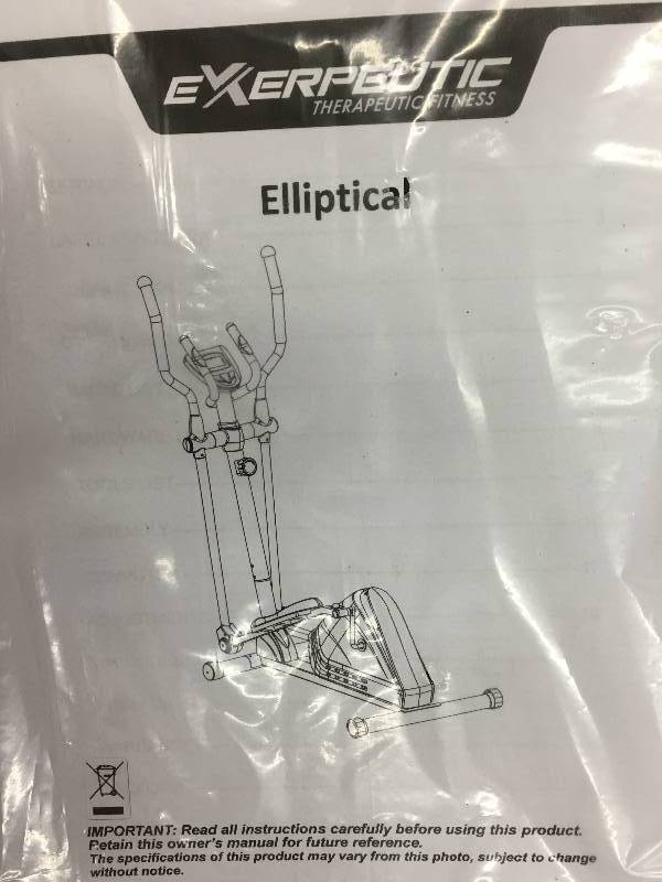 Exerpeutic 1000XL Magnetic Elliptical Trainer retail $199