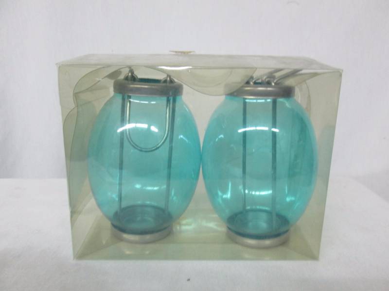 2 - Glass Candle Holders