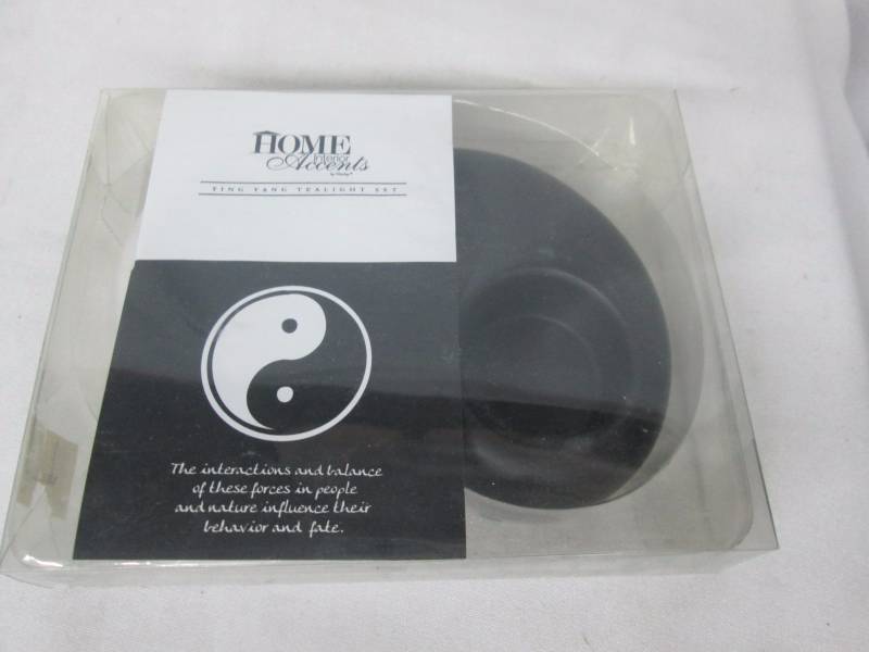 Ying Yang Tea Light Set