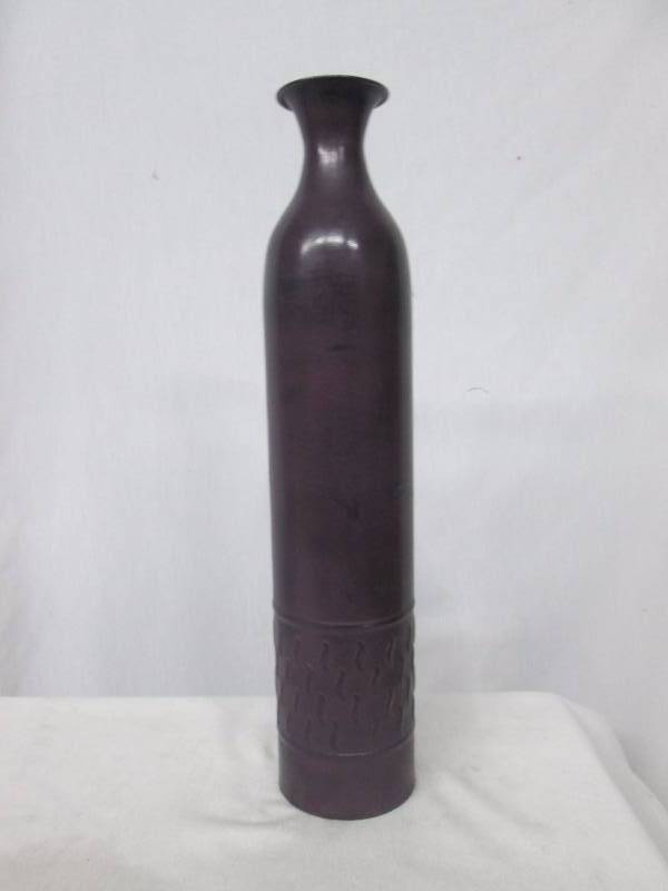 Purple Skinny Tin Decorative Vase