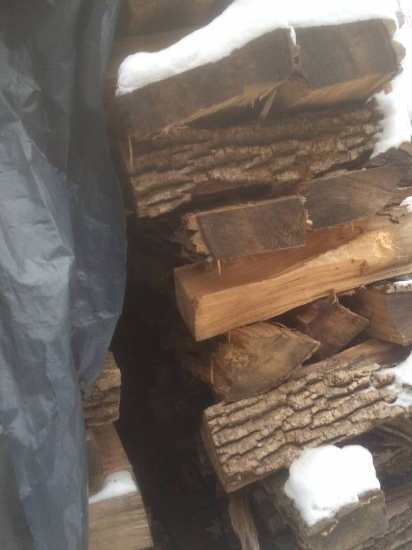 Cut, seasoned, fire wood.