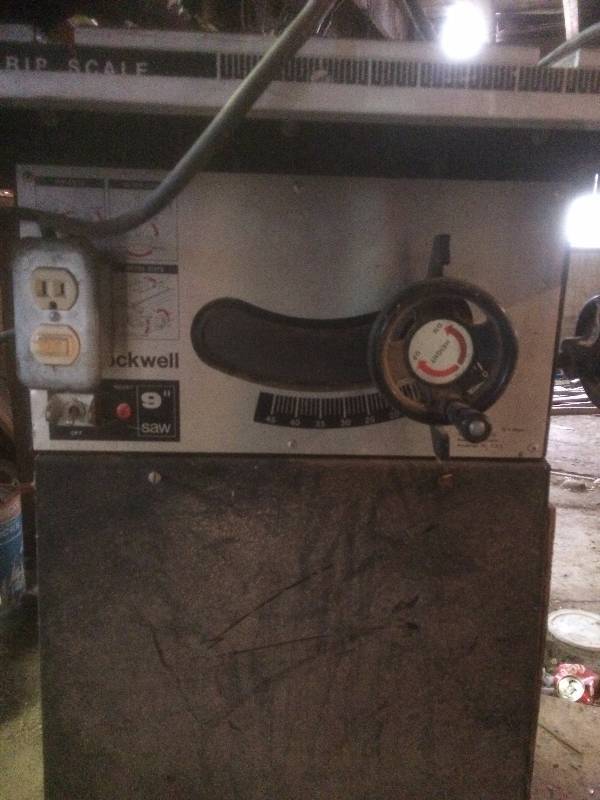Rockwell 9 Table saw
