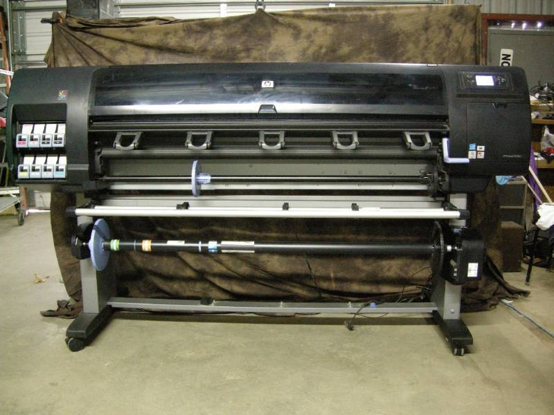 lot 1 image: HP DesignJet Z6100ps Model Q6654C 60 Wide Format Printer