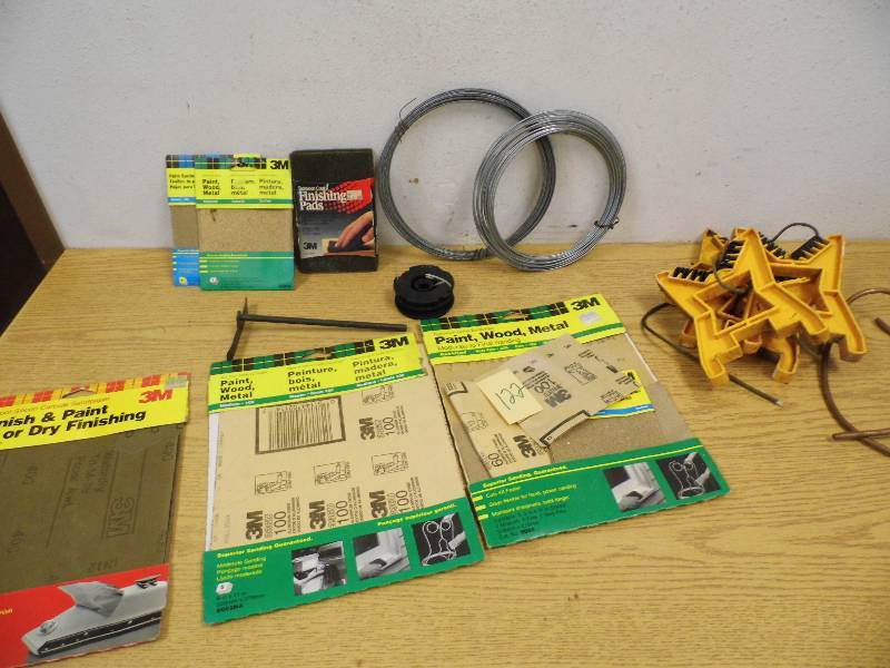 Sandpaper and Tools