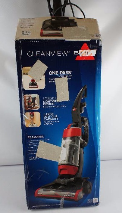 lot 98 image: BISSELL CleanView Plus Rewind Bagless Upright Vacuum with Triple Action Brush