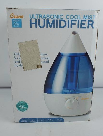 lot 47 image: Crane Drop Shape Ultrasonic Cool Mist Humidifier