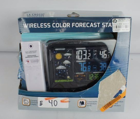 lot 40 image: LA CROSSE Wireless Color Forecast Station
