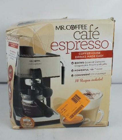 lot 78 image: Mr. Coffee 4-Cup Steam Espresso Machine
