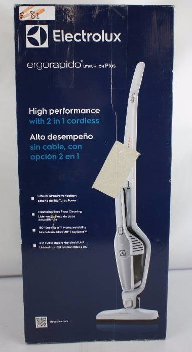 lot 82 image: Electrolux ErgoRapido Ion 2-in-1 StickHandheld Vacuum 18 Volt Cordless