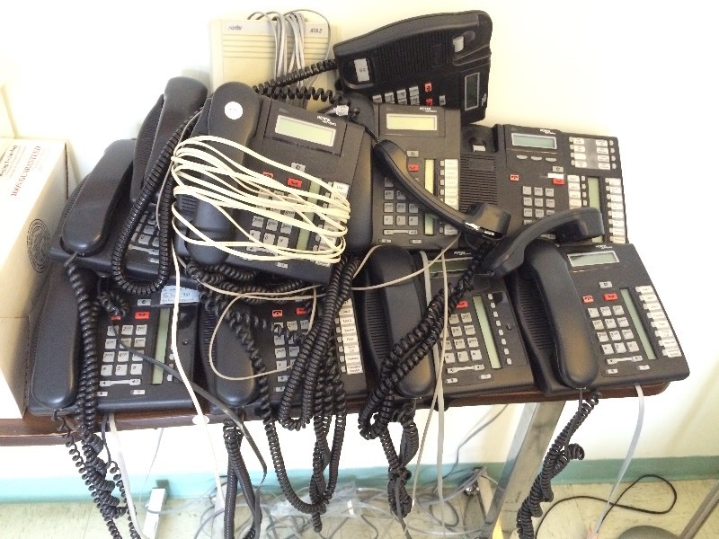 Lot of office  networking phones