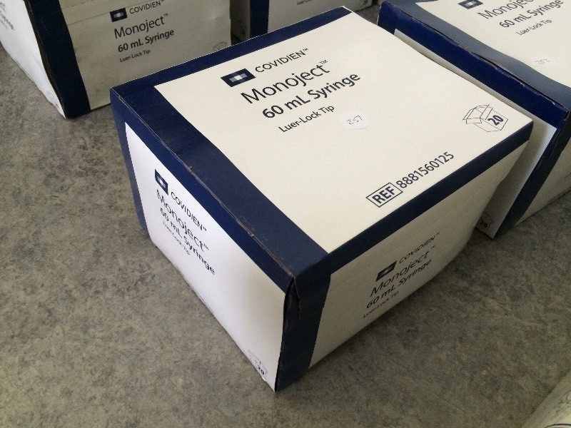 Box of new syringes
