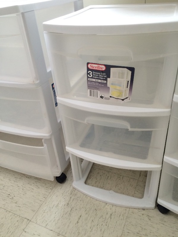 plastic organizer bin