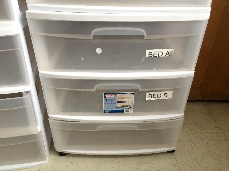plastic organizer bin