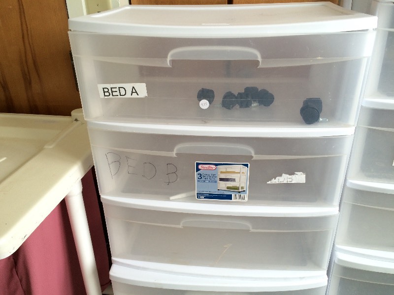 plastic organizer bin