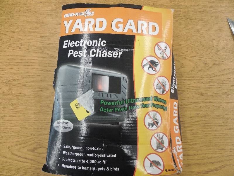 Bird-X YardGard Ultrasonic Animal Repeller, Model# YG