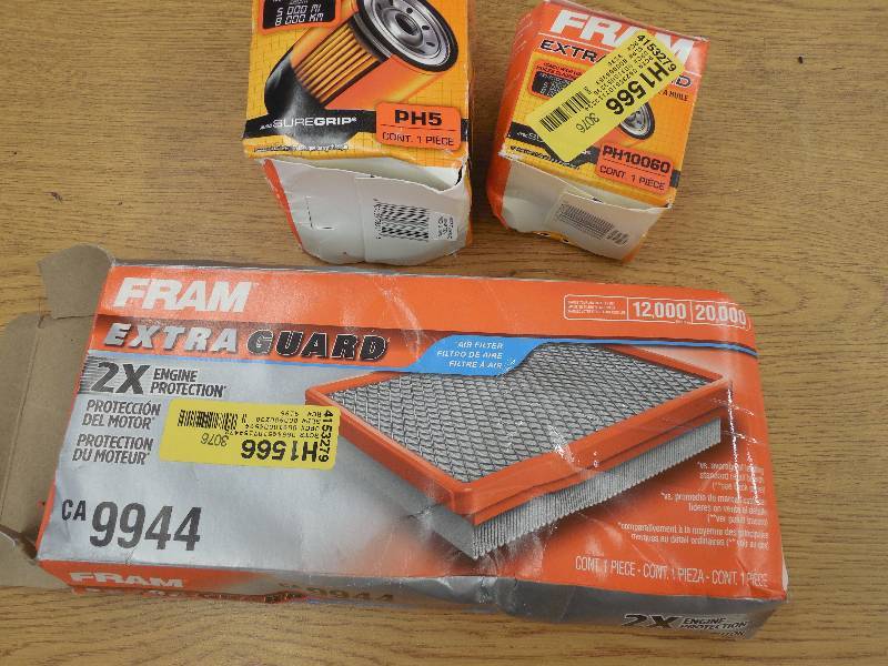 FRAM Oil Filter  Air Filter lot