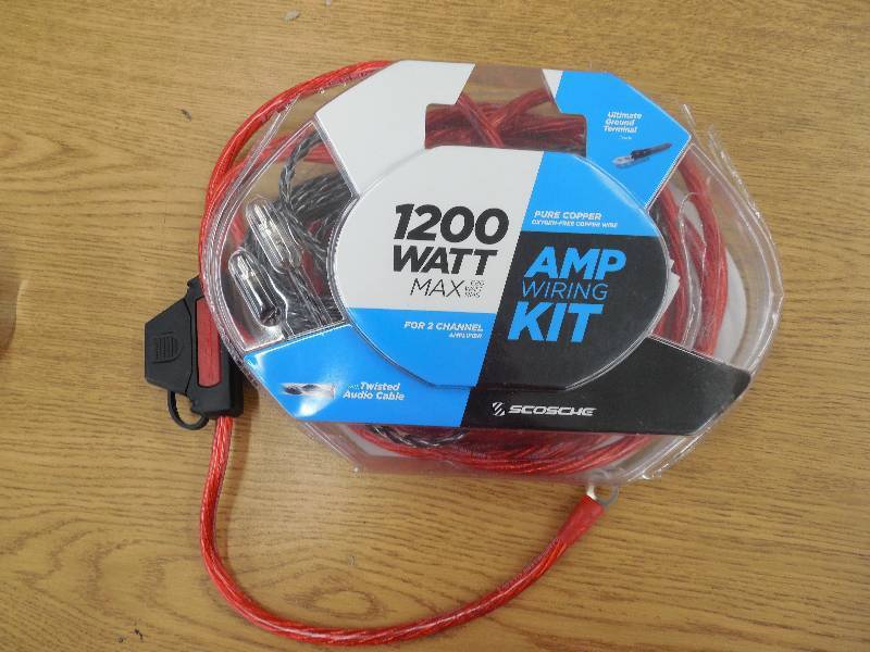 Scosche 1200 WATT 6GAUGE WIRING KIT FOR SINGLE AMPS