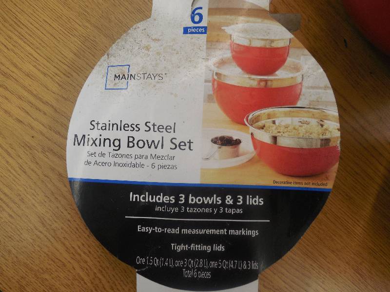Stainless Steel Mixing Bowl Set of 3