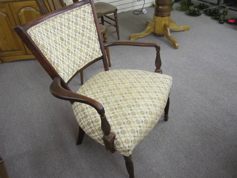 vintage upholstered arm chair...
