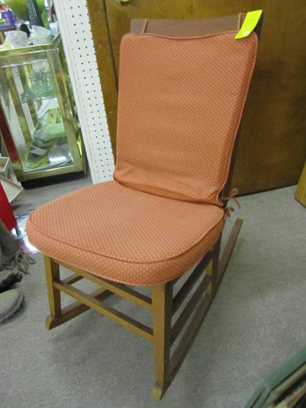 vintage wood rocking chair...
