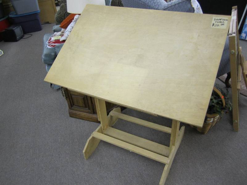 Wood drafting table...