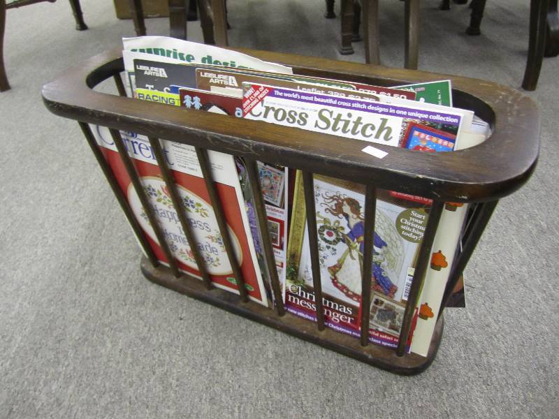 Wood magazine rack...