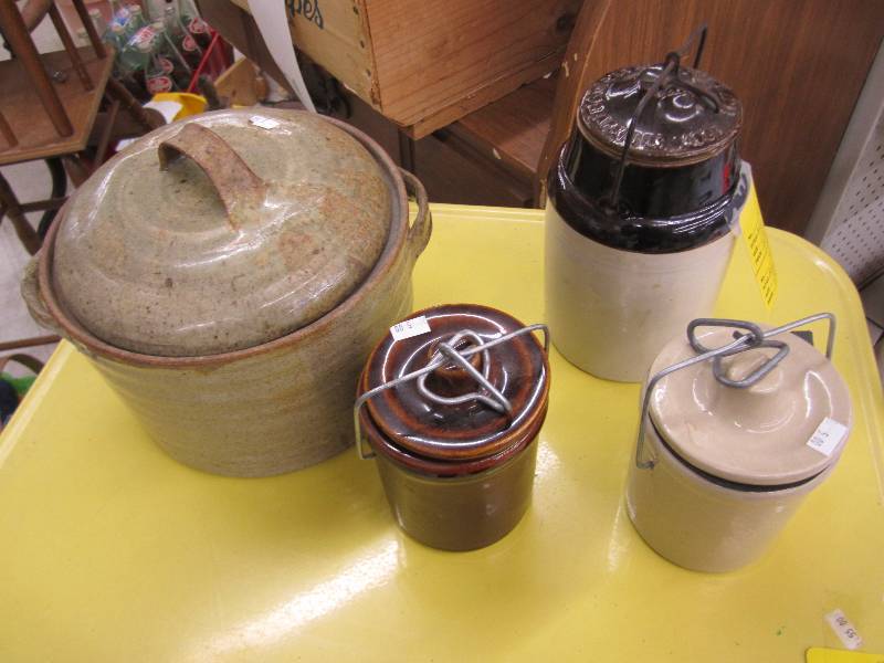 4 vintage food holders, one is the ...