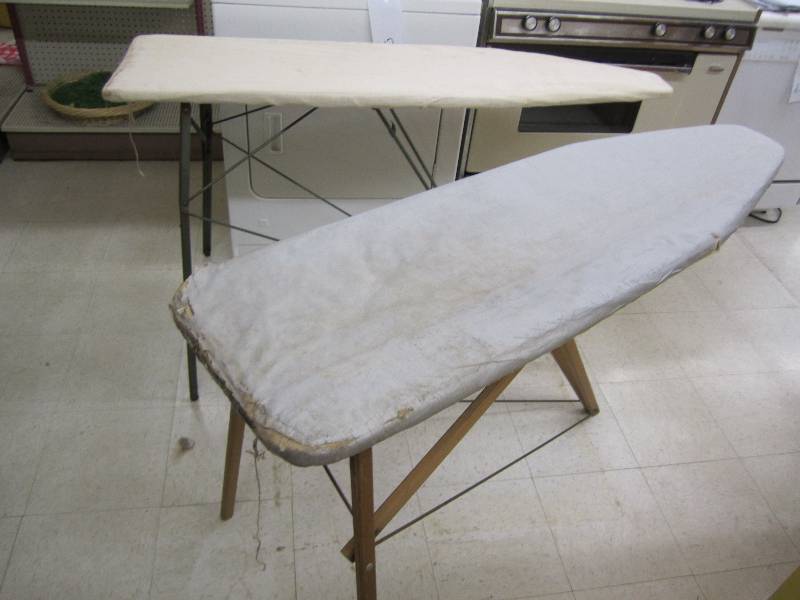 2 vintage ironing boards...