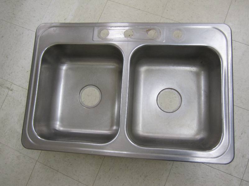 2 compartment stainless steel sink,...