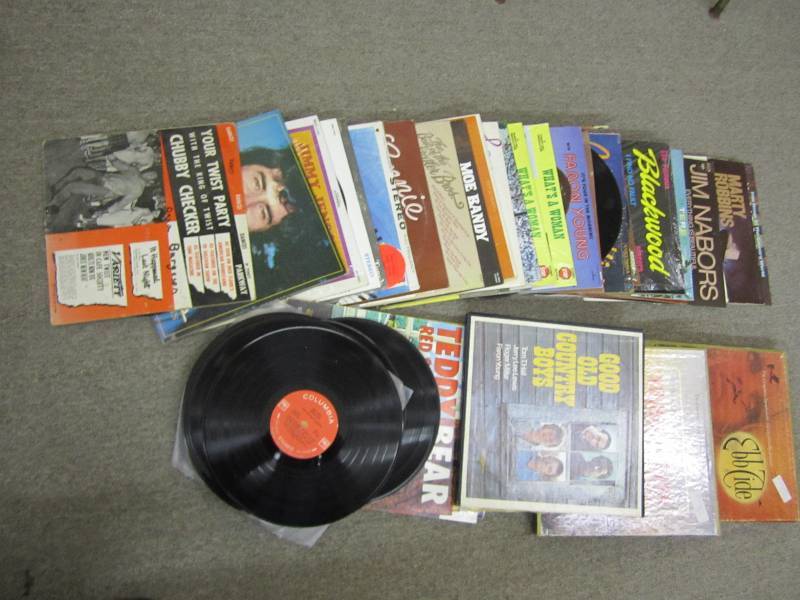 Lot of vinyl record albums...